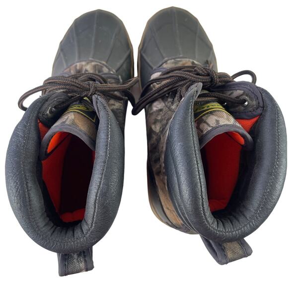 Crater Ridge Mens Size 7 Whitetail Camo Duck Boots Waterproof Steel Shank Size 7 - Picture 5 of 13